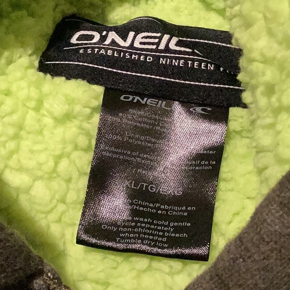 EUC O’Neill High Pile Lined Zip Fleece Jacket - Picture 2 of 2